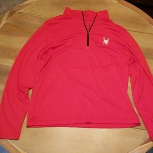 NWOT Spyder Mens L Web Quarter Zip